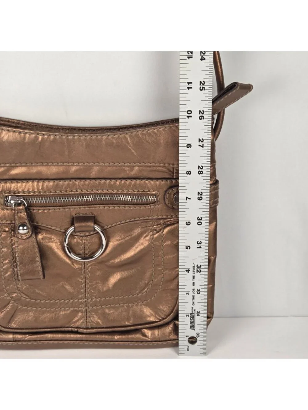 Tignanello Genuine Leather Crossbody Bag Bronze 10